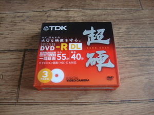 ★ 新品 TDK 8cm DVD-R DL 片面2層タイプ 超硬 ジュエルケース入り 3枚パック 超硬 DR55HC3A ★