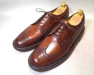 【送料無料】4538■FLORSHEIM/フローシャイム/インペリアル■使用極少/ケンムーア/ビンテージ/ロングウイングチップ/25.5cm■