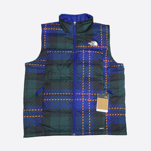 ★日本未発売★The North Face/ノースフェイス★Print Luxe Vest/プリントラックスベスト (Panderosa Green Medium Icon Plaid/L)