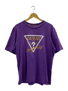 GUESS◆フロントロゴプリント/Tシャツ/L/コットン/PUP