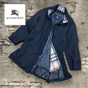 12 美品 BURBERRY LONDON バーバリーロンドン　コート ダウンジャケット ノバチェック ダウンライナー付き アウター ブルゾン メンズ M