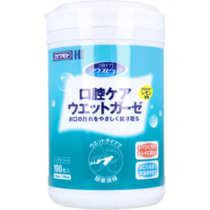 【まとめ買う】マウスピュア 口腔ケア ウエットガーゼ レモン風味 ボトル 100枚入×40個セット