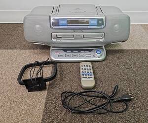 S6680★ Panasonic パナソニック RX-MDX81 ラジカセ 2004年製 パーソナルMDシステム CD ラジオ MD カセットデッキ リモコン付