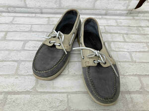 PARABOOT Veritable Mocassin Cousu Main MARINE パラブーツ マリン メンズ サイズ8 グレー デッキシューズ レザー