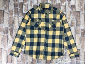 EASTBOY イーストボーイ レディース ダブルポケット チェック 長袖シャツ 11 黄色グレー 綿