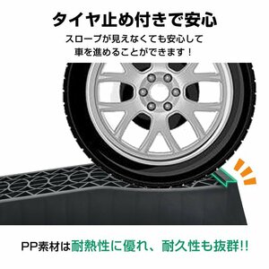 カースロープ 2個 5t ローダウン車 大型車 アシスト ジャッキアップ補助 タイヤ交換 整備用 カーランプ メンテナンス スロープ 車 ee362