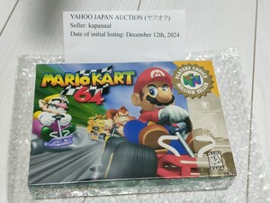 MARIO KART 64 NINTENDO SEALED MADE IN JAPAN BOX PRINTED IN US USA VERSION マリオカート64 未開封