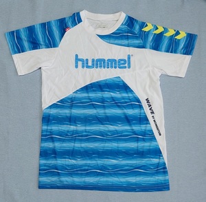 Hummel（ヒュンメル） ジュニア　プラクティスシャツ ホワイト×ブルー 140cm HJP1132SP
