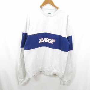 XLARGE ラインロゴ スウェット トレーナー sizeXL/エクストララージ　0305