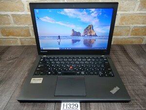 H329☆Windows10-32bit★Core i5★500GBハードディスク★メモリ４G★無線ＬＡＮ★12Ｗ液晶モバイルノート★Lenovo★ThinkPad X240