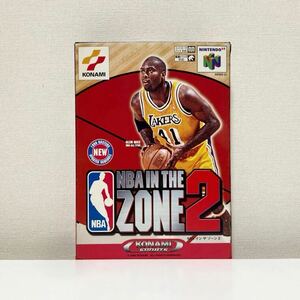 【レア】ニンテンドー64　NBA IN THE ZONE2　NBAインザゾーン2　箱説ハガキ付き