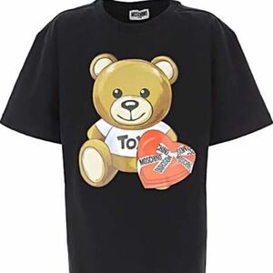 ★最新作★ MOSCHINO 半袖Tシャツ 14A モスキーノ テディベア ブラック 完売 入手困難