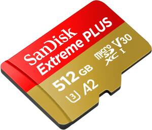 新品 未使用品 !! SanDisk Extreme Plus microSDXC 512GB サンディスク　エクストリームプラス