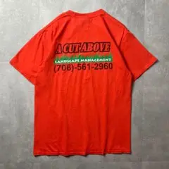 PORT&COMPANY  アメリカ古着　半袖Tシャツ　企業ロゴ　造園会社　M