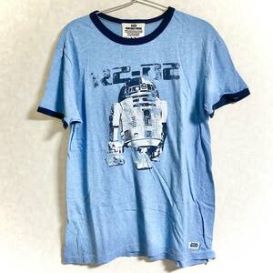 Tシャツ　EDWIN × STAR WARS　R2-D2　ブルー/サイズL　　　M218