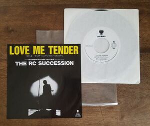 レア プロモ 80s THE RC SUCCESSION LOVE ME TENDER SUMMERTIME BLUES シングル レコード 7インチ アナログ 見本 非売品 忌野清志郎 Vinyl