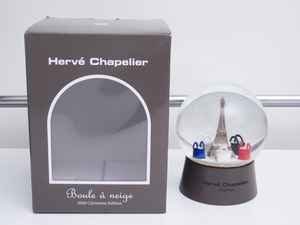 Herve Chapelier エルベシャプリエ 2020 スノードーム！非売品 ノベルティ フランス パリ エッフェル塔 France Paris La tour Eiffel