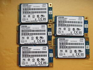 ♪♪ 【即決】Toshiba MSATA SSD 128GB THNSNF128GMCS　5枚セット♪♪ ①