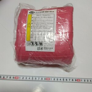 フィットネスボール　カラー　赤（60から70cm）当時品　保管品　未使用品