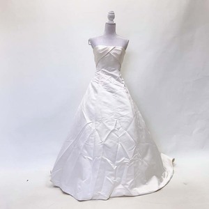 ウェディングドレス　UK8　中古　ビスチェ　Aライン　PRONOVIAS プロノビアス　オフホワイト　W-266