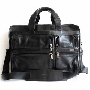 【高級品】TUMI トゥミ 【96060D4/レザー ラージ SafePort オーガナイザー ブリーフケース】 ビジネスバッグ 2404305