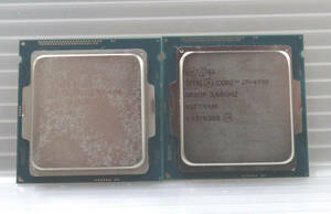 【中古】Intel CPU i7-4790/3.60GHZ×2個【作動機器より取り外し品】