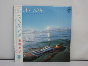 ★sm0193　菊池桃子　オーシャン・サイド　LPレコード　Ocean Side　帯付　歌詞カード・ポスター付　林哲司 　秋元康　アイドル★