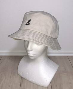 良品 KANGOL Washed Bucket K4224HT L カンゴール ウォッシュド バケット バケットハット ベルハット ベージュ カーキ 男女兼用 Ｌ