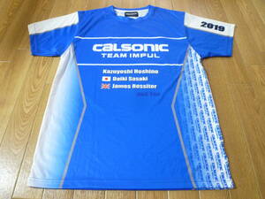 チームインパル TEAM IMPUL カルソニック CALSONIC☆メッシュ Tシャツ 星野一義 佐々木大樹 ジェームスロシター☆Ｌ