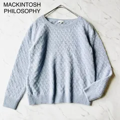 yK68	MACKINTOSH PHILOSOPHY マッキントッシュフィロソフィー　フォックス FOX透かし編みニット　¥18,700