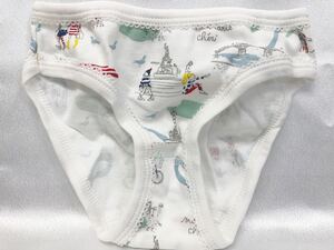 プチバトー petit bateau 110cm プリントショーツ　モロッコ製　デザイン　フランス　MS68 女児　女の子　未使用　総柄 下着