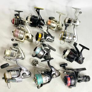 1円スタート ② スピニングリール まとめ セット ジャンク ダイワ オリンピック シマノ リョービ Daiwa OLYMPIC SHIMANO RYOBI 釣具 釣り