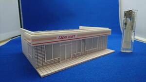 ◇オリジナル店舗建築模型13◇スケール1/87 HOゲージ　ジオラマ　雑貨　インテリア　鉄道模型