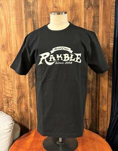 【RAMBLE】Mサイズ　ブラック　スーパーヘビーウエイト　7.1オンス　オリジナルＴシャツ　ランブル