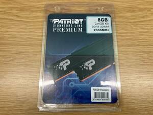 Patriot Signature Line Premium DDR4 2666MHz 8GBキット(4GB×2) デスクトップ用メモリ ヒートシンク付 PSP48G2666KH1