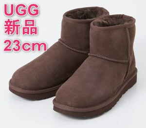 [新品] UGG 23cm ムートン ブーツ レディース クラシック ミニ II バーントシダー Women