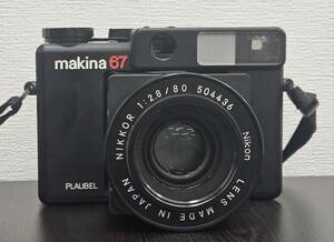 #3134 makina67 PLAUBEL 中判フィルムカメラ NIKKOR 1:2.8/80 シャッター〇