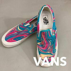 【新品未使用】バンズ VANS スリッポン エラ ERA クラシック アナハイムファクトリー 2022 US企画 レアモデル マーブル ブルー 27.5cm @★