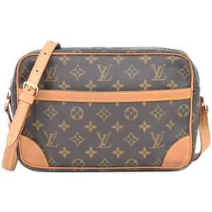 本物 ルイヴィトン LOUIS VUITTON LV トロカデロ 27 モノグラム ショルダーバッグ ポシェット ブラウン M51274