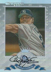 2001 DONRUSS DIAMOND KINGS STUDIO SERIES Roger Clemens AUTO #/50 名作