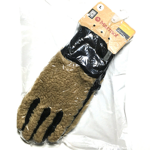 新品＊防風グローブ＊ボアフリース＊蓄熱・保温ニット手袋【マーモット】Marmot【裏地は蓄熱保温素材ヒートナビ】スマホ・タッチパネル対応