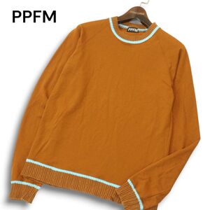 PPFM ペイトンプレイス 通年★ ニット切替 セーター カットソー Sz.F メンズ　A4T13875_C#F