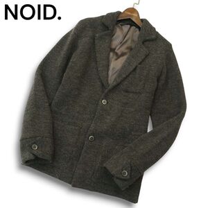 NOID. ノーアイディー 秋冬 ウール混★ ニット アンコン テーラード ジャケット Sz.1　メンズ　A4T11295_A#N