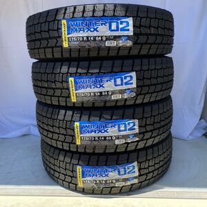 今季入荷分 2023年製以降 新品 ダンロップ ウインターマックス WM02 175/70R14 4本 175/70-14 スタッドレス 国内正規品 4本送料込32600円~