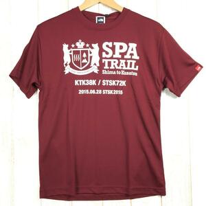 MENs S ノースフェイス × 2015 SPA TRAIL トレイルランニング大会 Tシャツ NORTH FACE レッド系