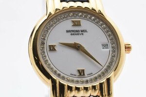 レイモンドウィル ジュネーブ ラウンド ゴールド デイト クォーツ レディース 腕時計 RAYMOND WEIL