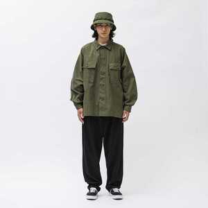 Wtaps CBW / LS / Cotton. Twill "Black"　232BRDT-SHM01　　ダブルタップス