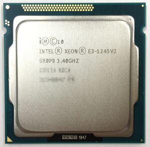 Intel CPU XEON E3-1245 V2 ×1枚 3.40GHz SR0P9 4コア 8スレッド ソケット FCLGA1155 サーバー用 BIOS起動確認済【中古品】【送料無料】