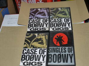 BOOWY GIGS CASE OF BOOWY 　SINGLES OF BOOWY　　VHS ビデオ