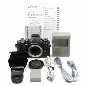 シャッター数6591枚 OLYMPUS OM-D E-M5 MarkII ボディ ブラック ミラーレス一眼カメラ オリンパス